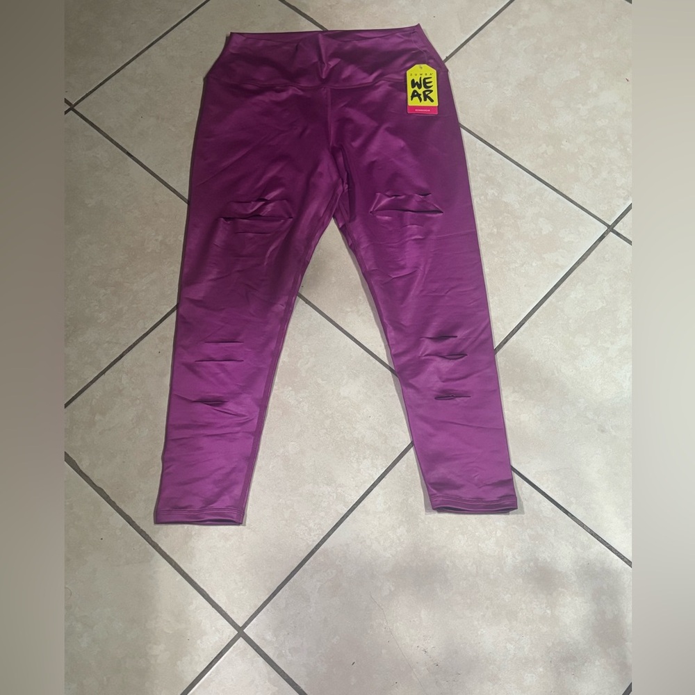 Zumba Fitness Vibrant Purple Leggings